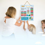 Laad de afbeelding in de Gallery-viewer, DotasToys Magnetische Kalender - Montessori Speelgoed - Spelend Leren - PixaToy

