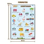 Load image into Gallery viewer, DotasToys voertuigen kinderposter - DotasToys
